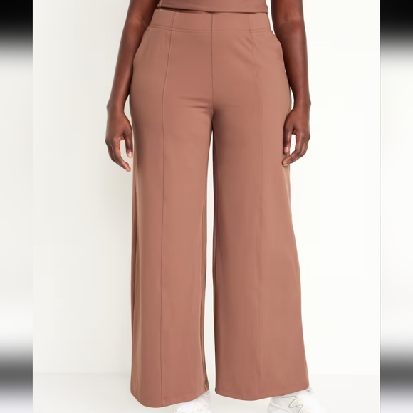 Old Navy Pants - Old Navy High-Waisted PowerSoft Trouser Pants Women's Size Xlarge Warm Taupe